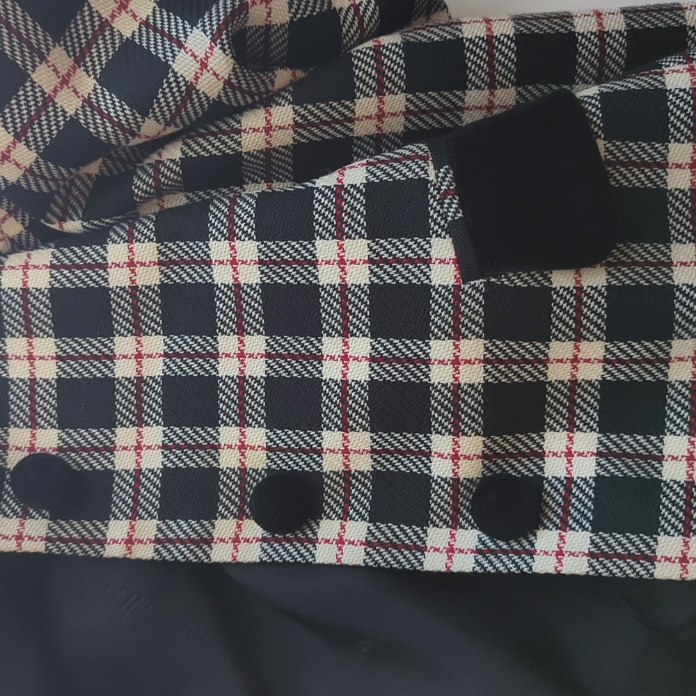 Liz Claiborne Vintage Plaid Collared Button Up Size 8 - Picture 9 of 9